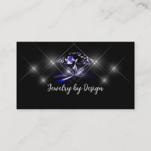Trendy Glitzy Bling Jeweler Business Cards Visitenkarte