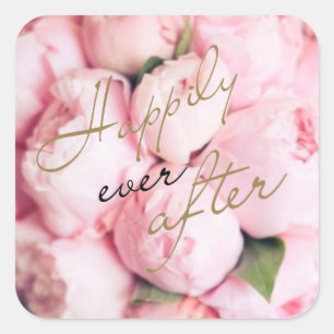 Trendy glücklich immer nach Hochzeit Sticker