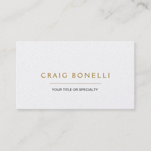 Trendy Gold Business Card Visitenkarte