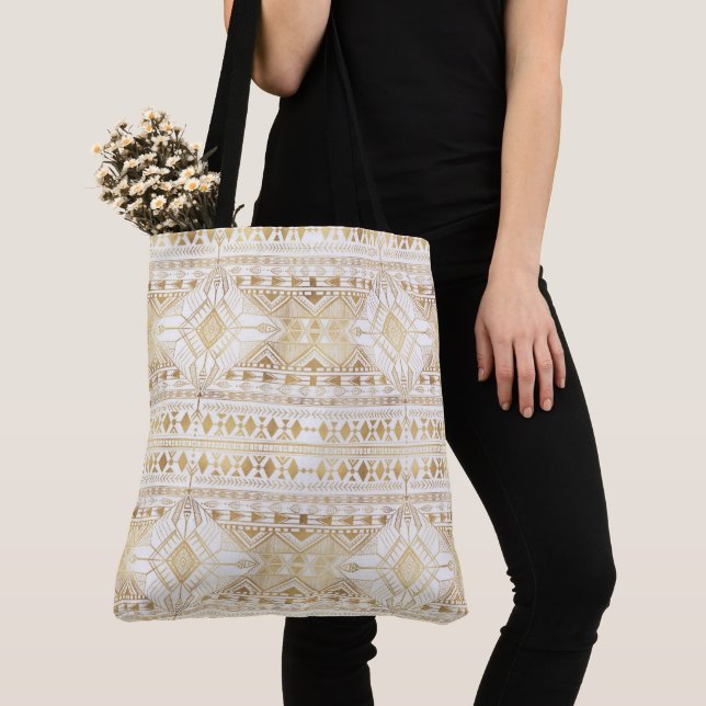Trendy Gold Geometric Tribal Aztec Muster (Von Nahem)