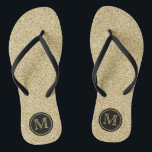 Trendy Gold Glitzer Monogram Gastgeschenk Hochzeit Flip Flops<br><div class="desc">Feiern Sie stilvoll mit diesen trendigen Hochzeitsflips. Dieses Design ist leicht mit Ihrer eigenen Formulierung zu personalisieren und Ihre Gäste werden begeistert sein,  wenn sie diese fabelhaften Gastgeschenke erhalten.</div>