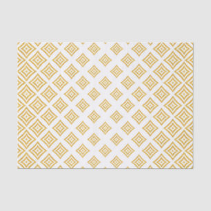 Trendy Gold Glitzer Rhomboid Muster Seidenpapier