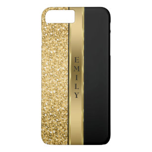 Trendy Gold Glitzer und Streifen Case-Mate iPhone Hülle