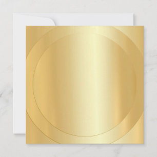 Trendy Gold Look Moderne elegante Blank Template Mitteilungskarte