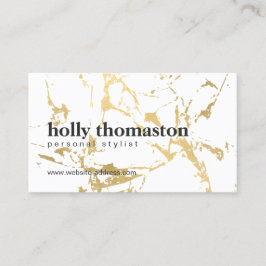 Trendy Gold Marble Muster Visitenkarte