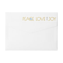 Trendy gold Peace, Liebe, Joy and Taube Weihnachte