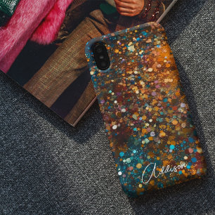 Trendy Gold und Aquamariner Sparkle Glitzer Case-Mate iPhone Hülle
