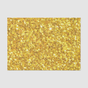 Trendy Gold und White Sparkling Glitzer Seidenpapier