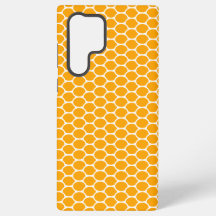 Trendy Golden Sun Yellow Oval Honeycomb Muster