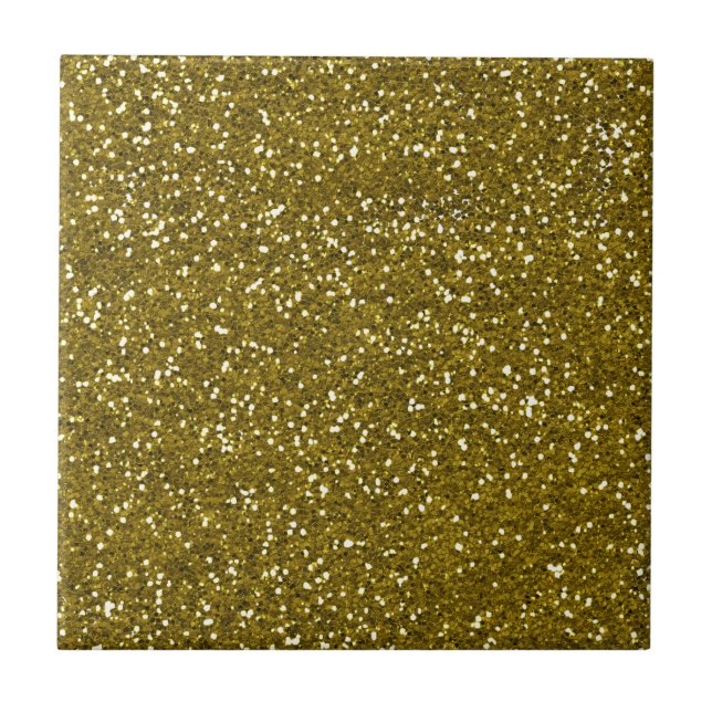 Trendy GoldGlitzer Fliese (Vorderseite)