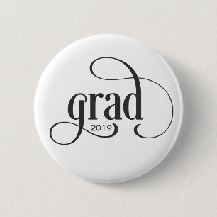 Trendy Grad Typografie mit Ihrem Klassenjahr Button