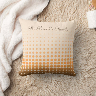 Trendy Gradient Polka Dots Individuelle Name Kissen