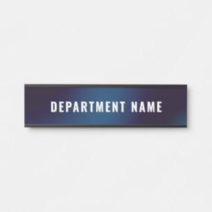 Trendy Gradient Simple Department Name Door Sign Türschild