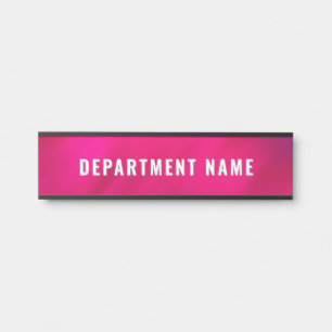 Trendy Gradient Simple Department Name Door Sign Türschild