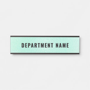 Trendy Gradient Simple Department Name Door Sign Türschild