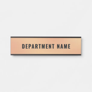Trendy Gradient Simple Department Name Door Sign Türschild