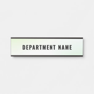 Trendy Gradient Simple Department Name Door Sign Türschild