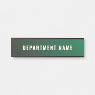 Trendy Gradient Simple Department Name Door Sign Türschild