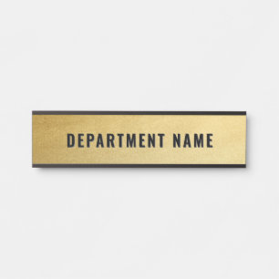 Trendy Gradient Simple Department Name Door Sign Türschild