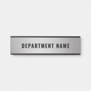 Trendy Gradient Simple Department Name Door Sign Türschild