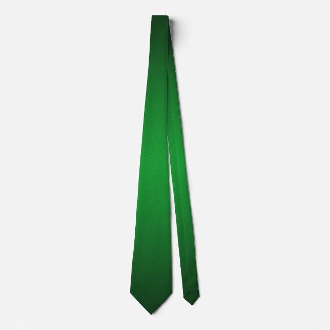 Trendy Grainy Green-Black Vignette Krawatte (Vorderseite)