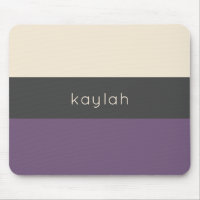 Trendy Grape Color Block Muster mit Name