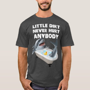 Trendy Graphic Shark Bath Little trort nie verletz T-Shirt
