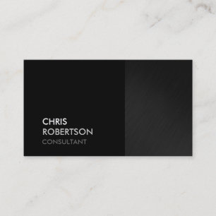 Trendy Gray Black Attractive Business Card Visitenkarte