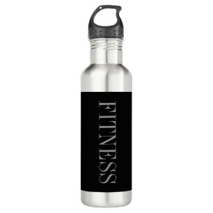 Trendy Gray Black Fitness Sport Edelstahlflasche