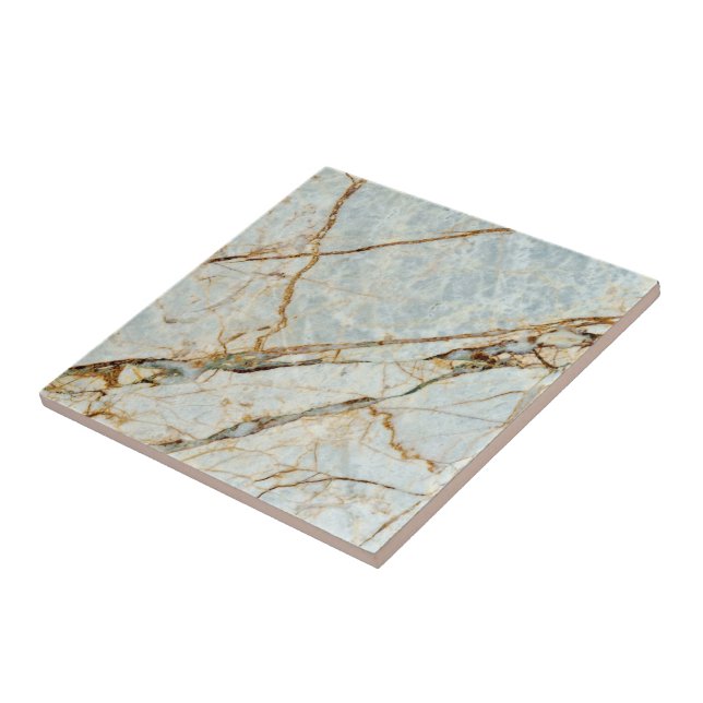 Trendy Gray Brown Marble Stone - Einzigartig Fliese (Seite)