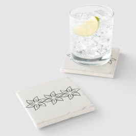 Trendy Gray Silver Modernes Design Steinuntersetzer