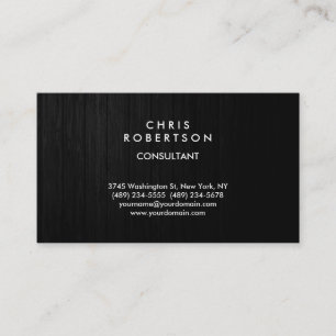 Trendy Gray Wood Effect Muster Business Card Visitenkarte