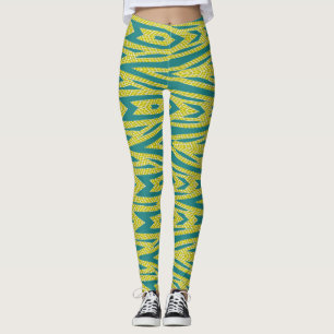 Trendy green color pattern "Ratti_Creative_Arts" Leggings