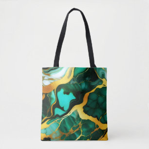 Trendy Green Gelb Gold Imitate Marmor
