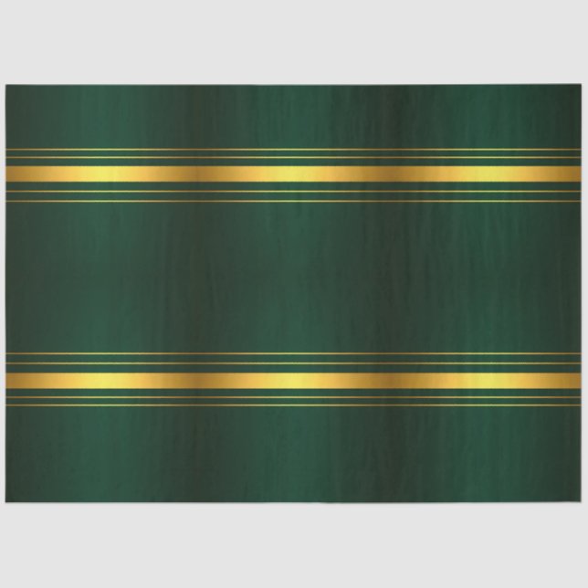 Trendy Green Gold Luxury Linen Texture Collection Seidenpapier (Vorderseite)