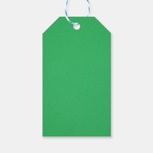 Trendy Green Grainy Background Geschenkanhänger (Vorderseite)