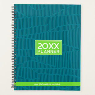 Trendy Green Personalisiert Name Planer