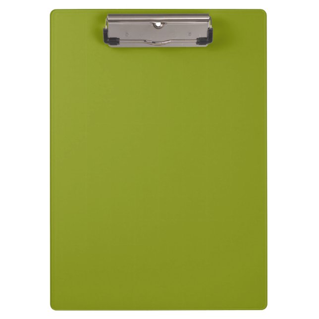 Trendy Green (solide Farbe) Klemmbrett (Vorderseite)
