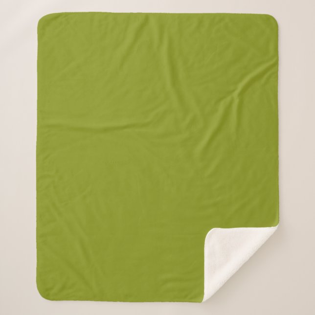 Trendy Green (solide Farbe) Sherpadecke (Vorderseite)