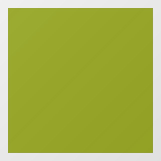 Trendy Green (Vollfarbe) Fensteraufkleber (Blatt)