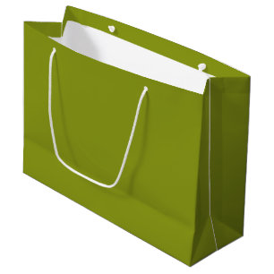 Trendy Green (Vollfarbe) Große Geschenktüte