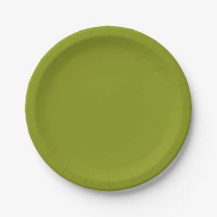 Trendy Green (Vollfarbe) Pappteller