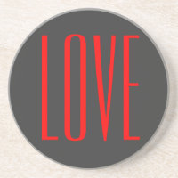 Trendy Grey Background Red Liebe Wedding