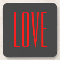 Trendy Grey Background Red Liebe Wedding