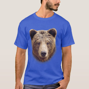 Trendy Grizzy Bär Big Face Premium T-Shirt