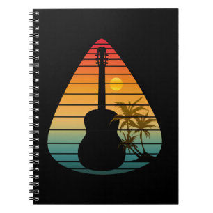 TRENDY GUITAR PICK SONNENUNTERGANG NOTIZBLOCK
