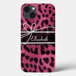 Trendy gürtelige Imitate, rosa Leopardenprint Case-Mate iPhone Hülle