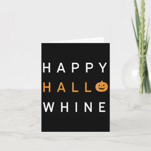 Trendy Halloween Happy Hello Whine Karte
