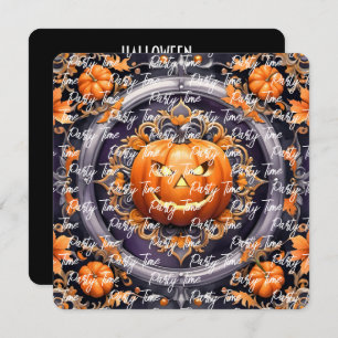 Trendy Halloween Pumpkin Autumn Collection Einladung