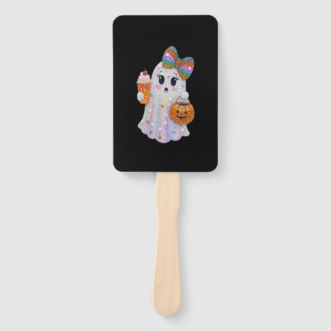 Trendy Halloween Rhinestones Ghost Fächer (Vorderseite)